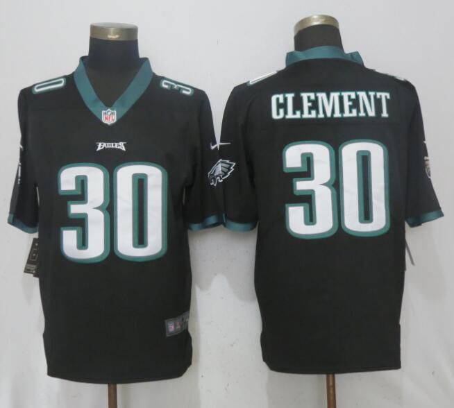 Men Philadelphia Eagles #30 Clement Black 2017 Vapor Untouchable NEW Nike Limited Playey NFL Jerseys->->NFL Jersey